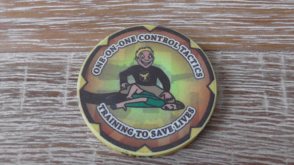 One On One Control Tactics Ceramic Challenge Coin #A87