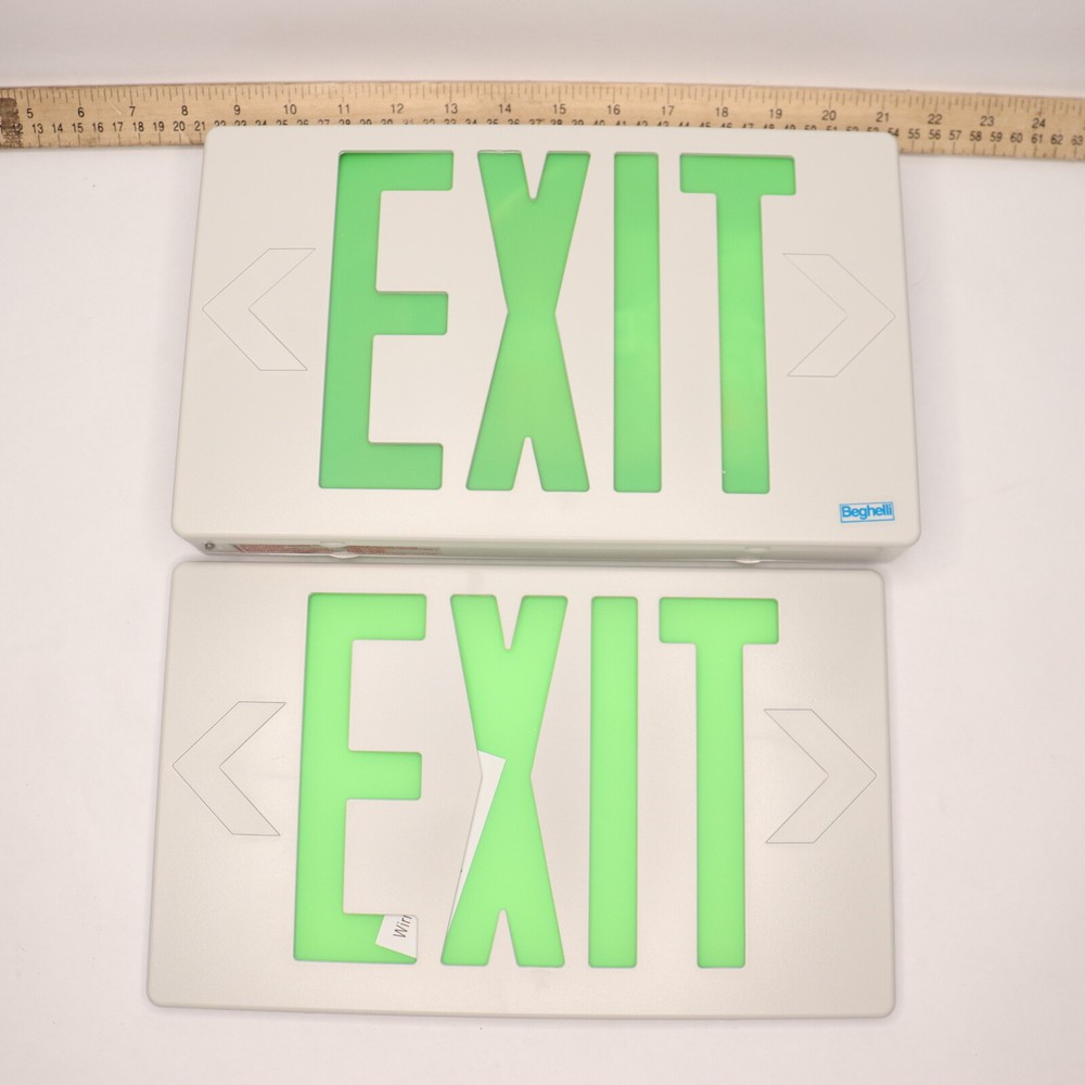 Beghelli LED Exit Sign Green VA4GSAAT