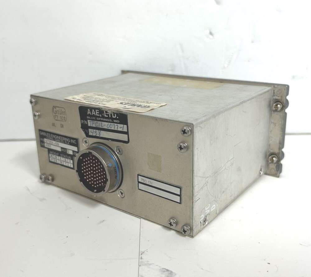 Gables Aircraft Smoke Detector Control Panel G7189-09