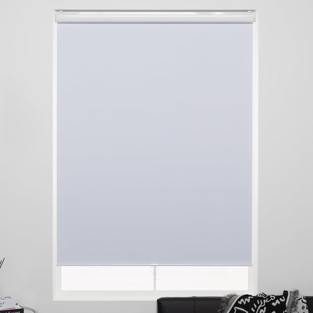 Cordless Roller Shades 100% Blackout Blinds for Windows and Doors, Pull Down ...