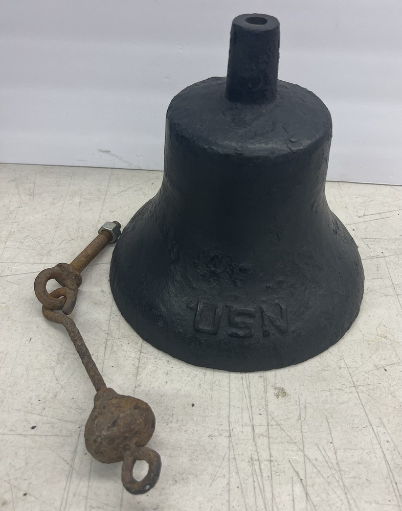 US Navy Ships Bell WW11 Cast Iron Authentic