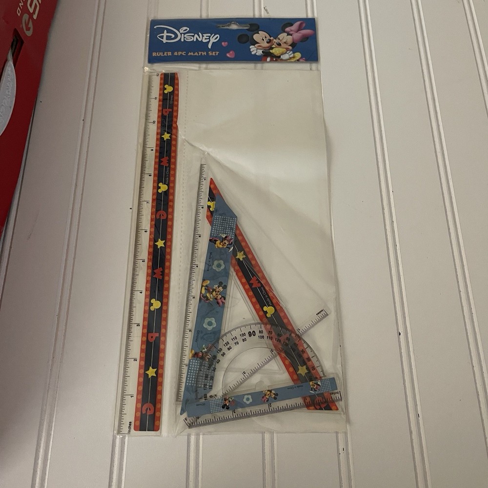 Disney Ruler 4pc Math Set