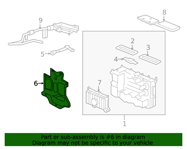 Genuine GM Fuse Box Bracket 15876745