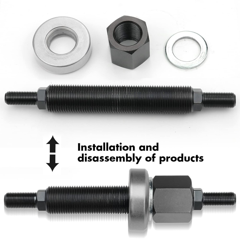 66515 Harmonic Balancer Installation Tool Compatible with Chevy 350 SBC BBC C...