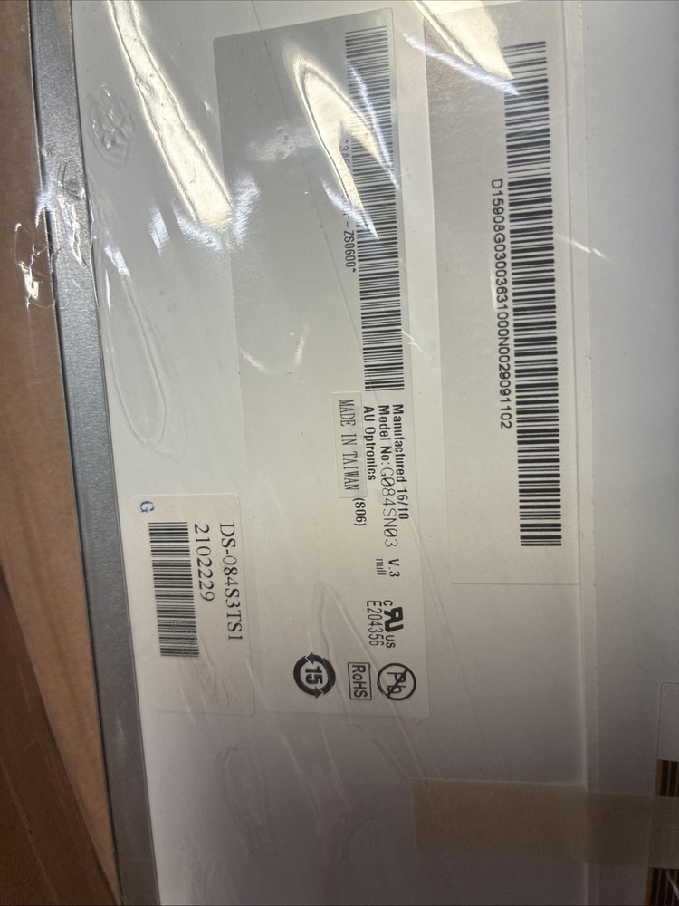 8.4” Touch Screen Display. AU optronics. G084SN03