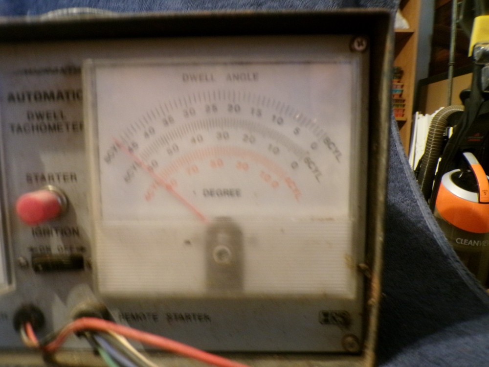 vintage micronta automatic dwell tachometer remote starter untested