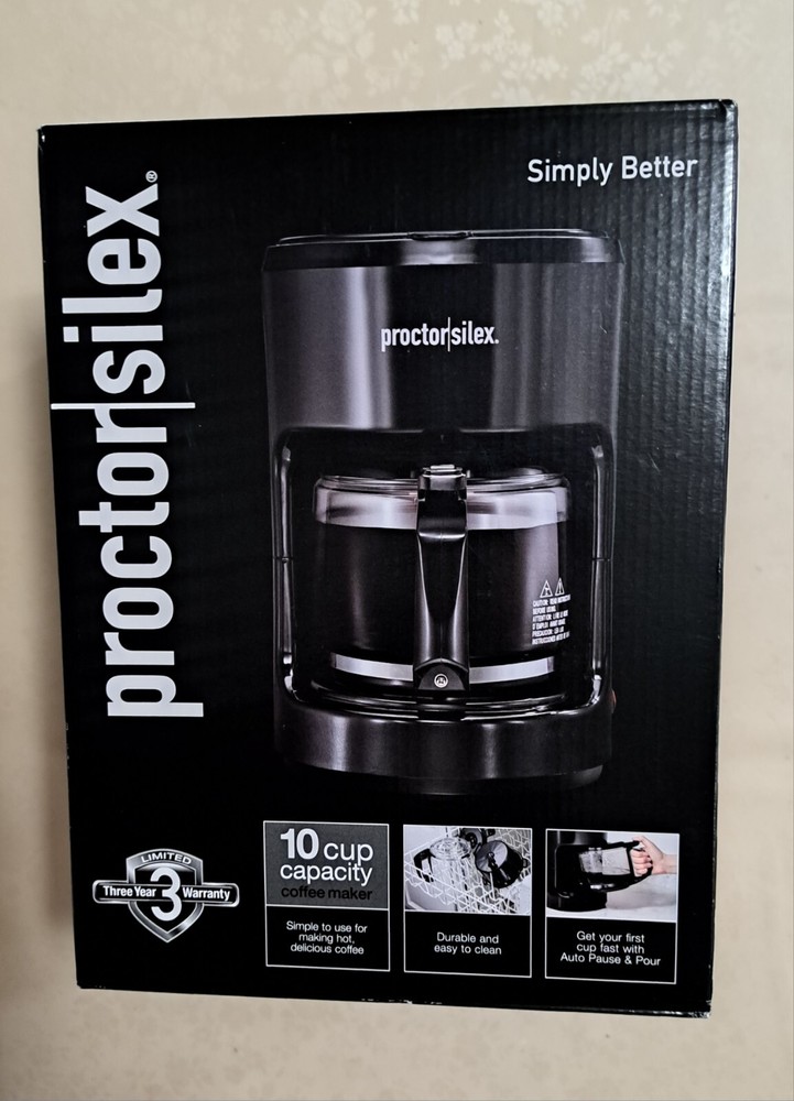 New 10-Cup Fully Automatic Coffee Maker - Smart Plug Ready, Stylish & Efficient