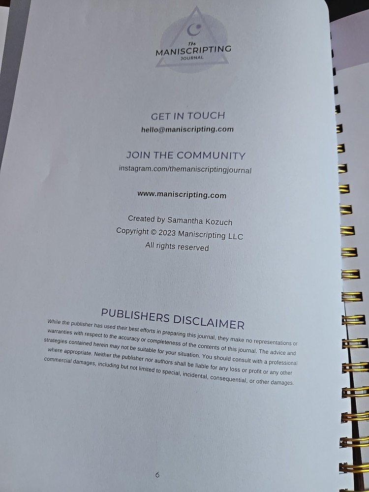 The Maniscripting Journal-Life Design and Ritual Guidebook-Kozuch VG Cond.