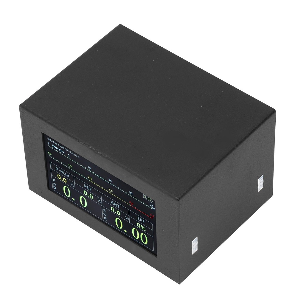 1.8‑54MHz 200W Digital Power SWR Meter With UHF Interface IPS Touch Screen