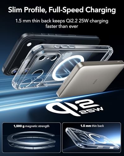 ESR for iPhone 17 Pro Max Case, Camera Control, Compatible with MagSafe, Shockpr
