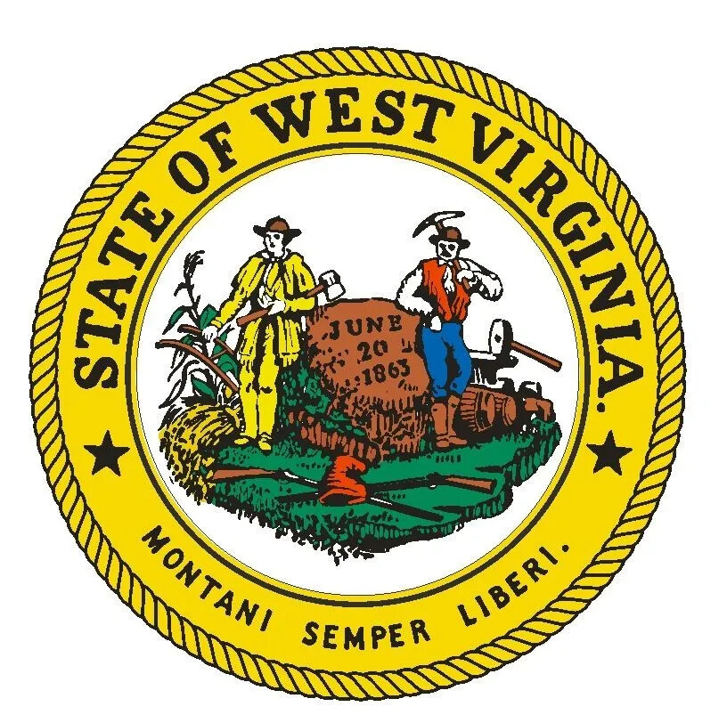 West Virginia State Seal Sticker Decal R563