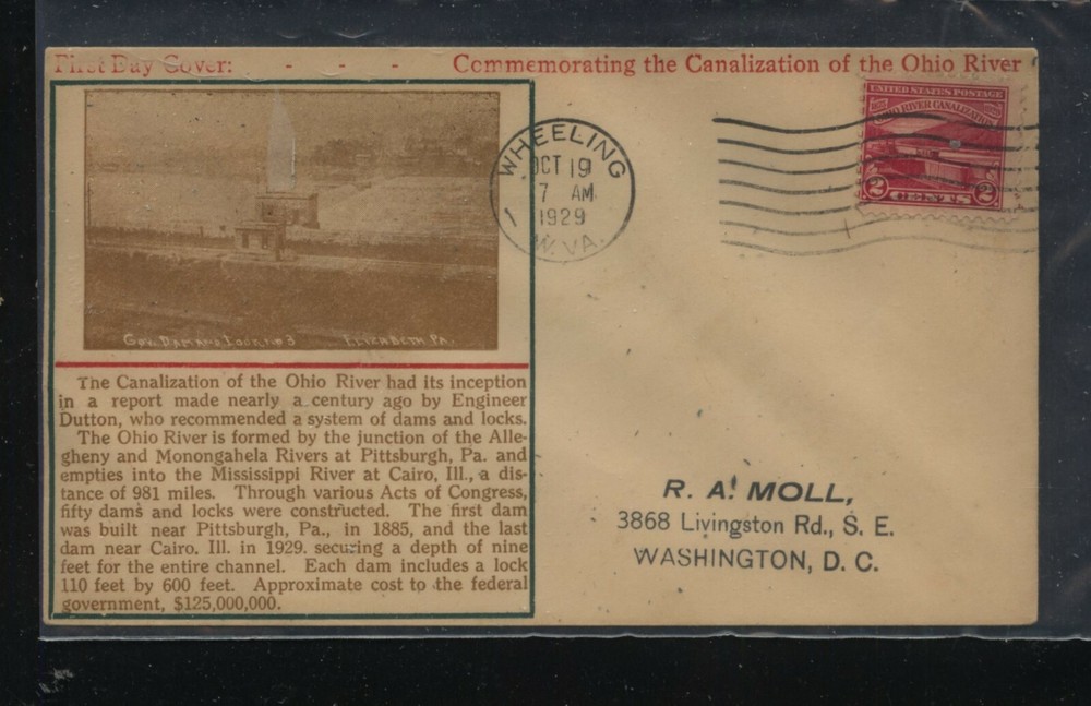 US 681 on  cachet  first day cover  1929           MS0902