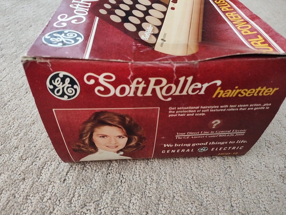 Clairol Soft Rollers Vintage Ge With Box & Instructions Vintage