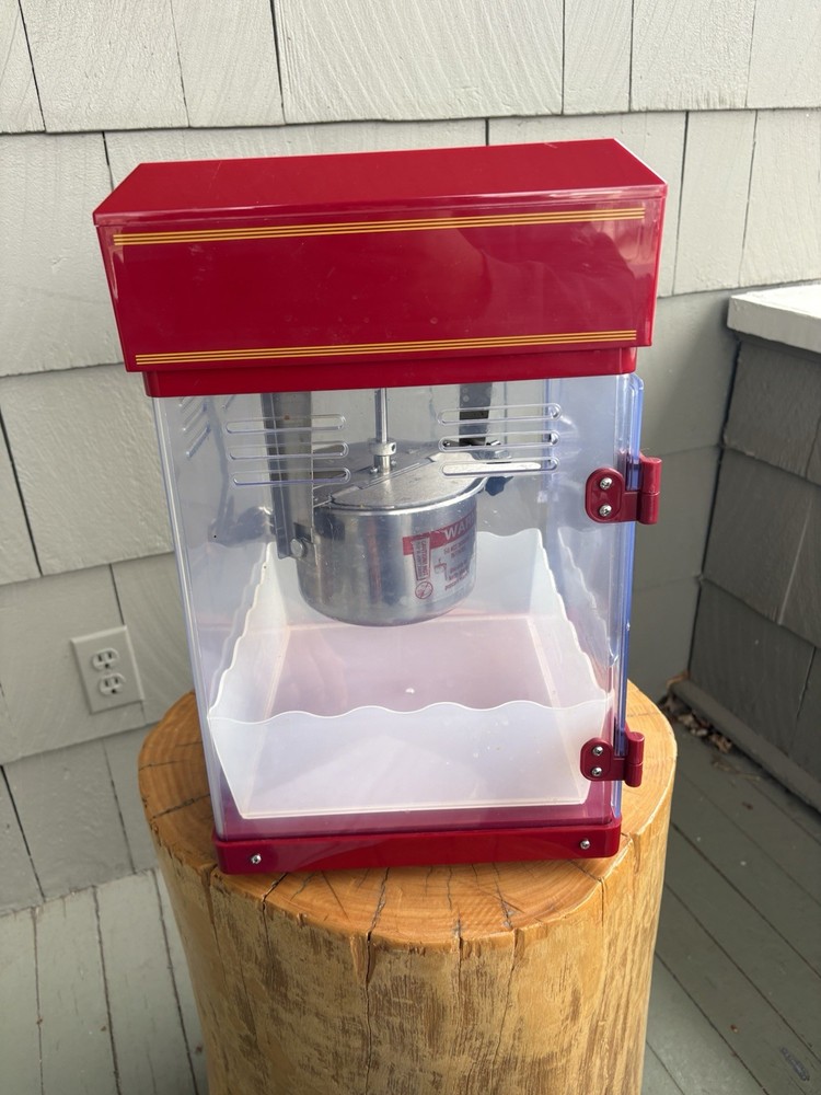 Waring Pro Mini Professional Popcorn Maker Classic Look. W/popcorn Containers