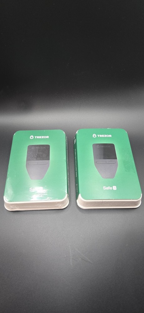 Get 2 Trezor Safe 3 Secure Crypto Hardware Wallets 1 Sealed / 1 new was opened