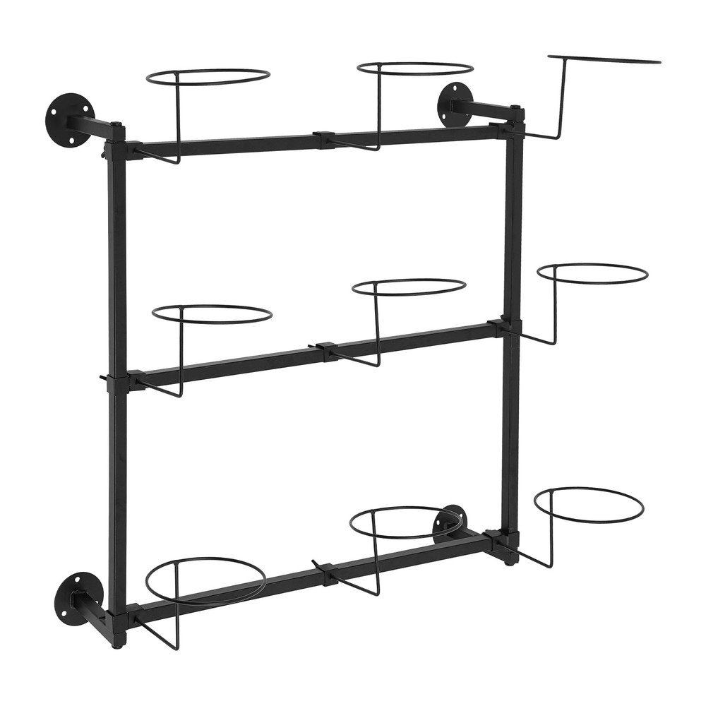 Flexible Wall Mount Hat Rack 3 Tier Hat Display Rack Home Hat Storage Hanger