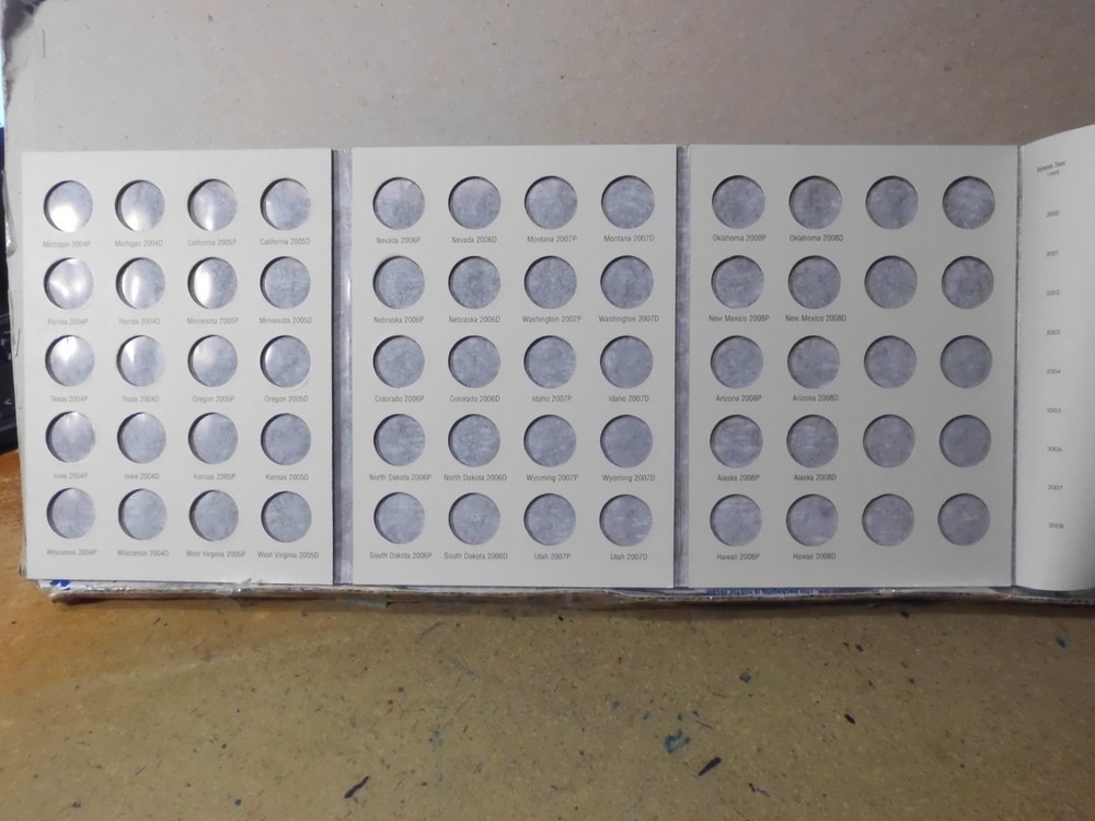 WASHINGTON QUARTERS STATE COLLECTION 2004 - 2008 ~ H.E.HARRIS FOLDER