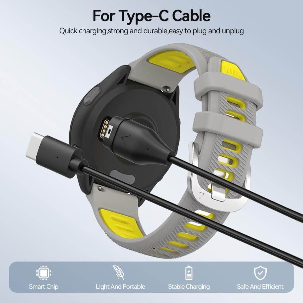 Versatile USB-C Charging Cables for Garmin, 3ft Dual Pack - Fit for All Models