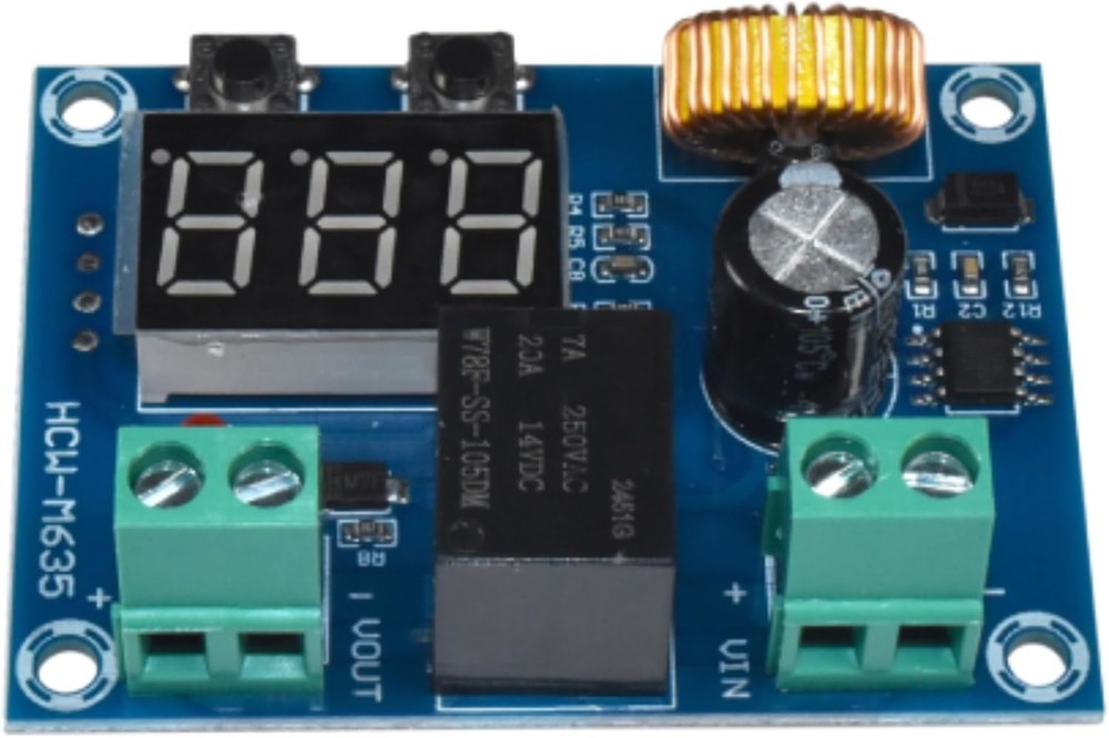 Digital Low Voltage Protector Disconnect Switch with Relay & LCD Display