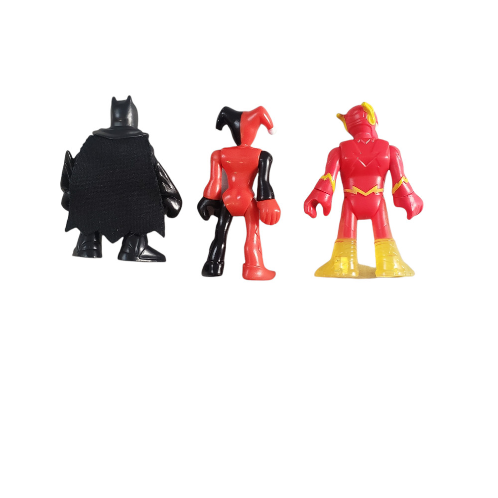 Imaginext DC Comics Superheroes 8 figures & two bikes Batman Robin Flash Joker+