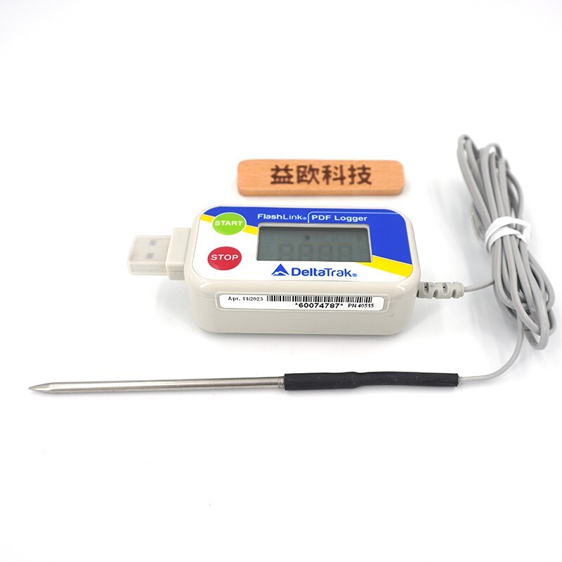 DeltaTrak Reuse FlashLink USB PDF Single Temperature Narrow Tip Probe 40515