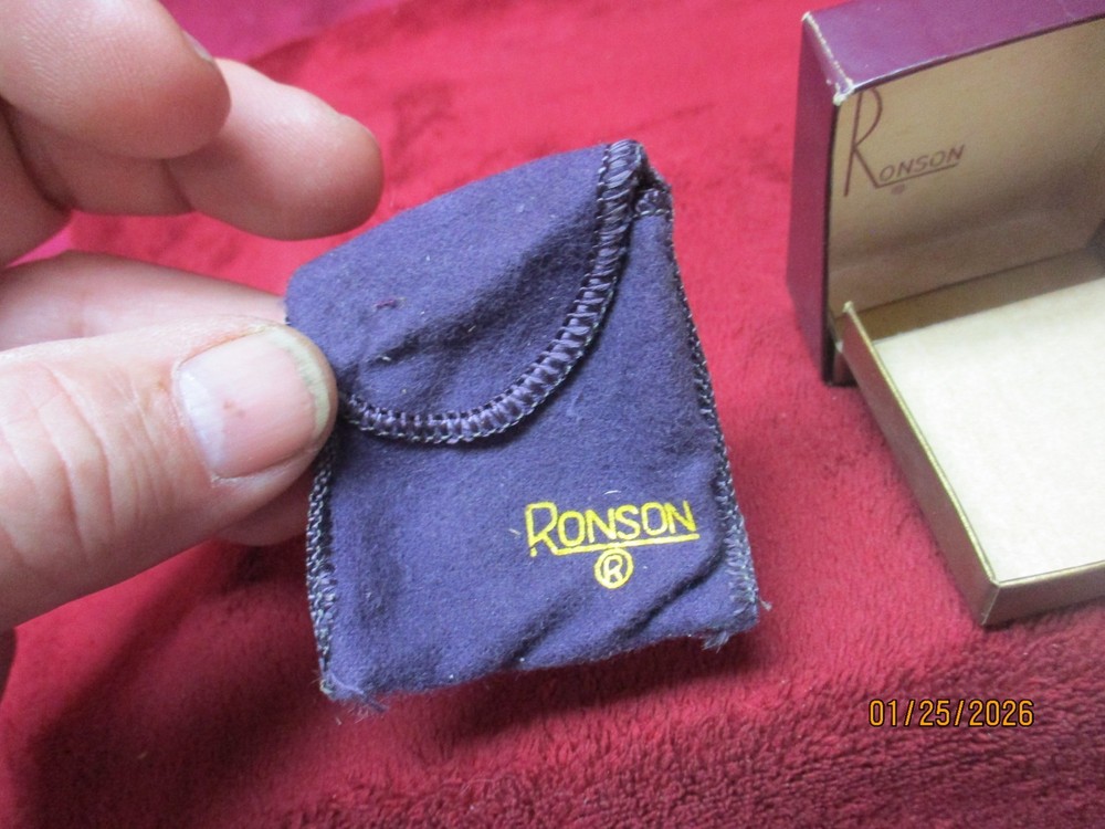 Vintage Box/Display w/Paperwork For: RONSON Lighter, Original Box W/Paperwork