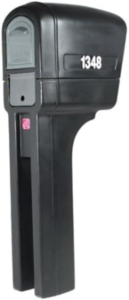 MailMaster Plus Weather-Resistant Mailbox & Post - Large Durable Plastic, Black