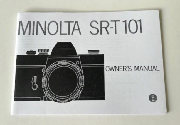 Minolta SR-T 101 Camera Instruction Manual Reprint