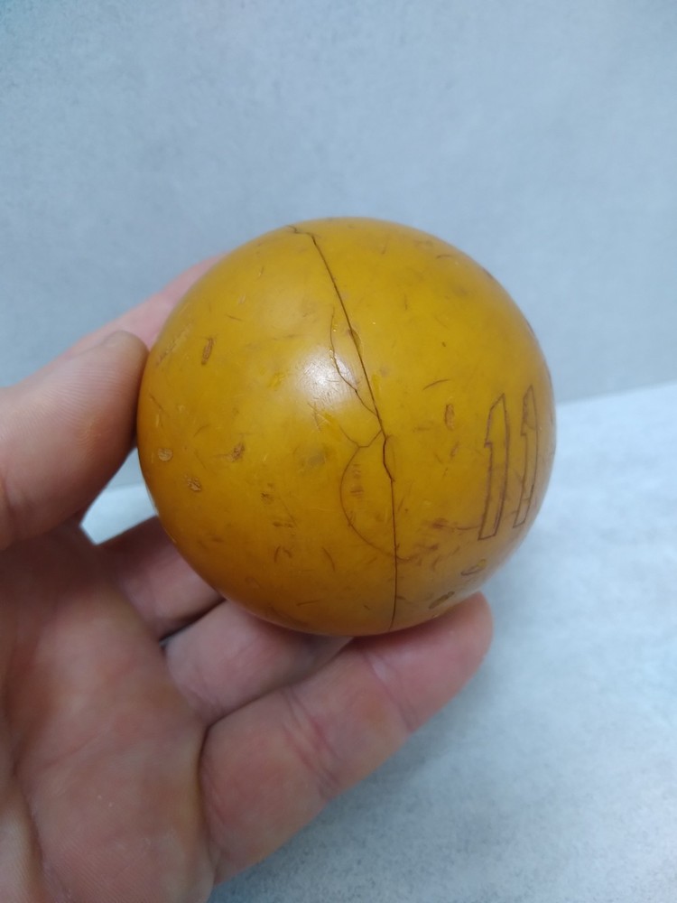 Rare Old Soviet Bakelite Billiard Russian Ball.d-69 mm. 224gr.