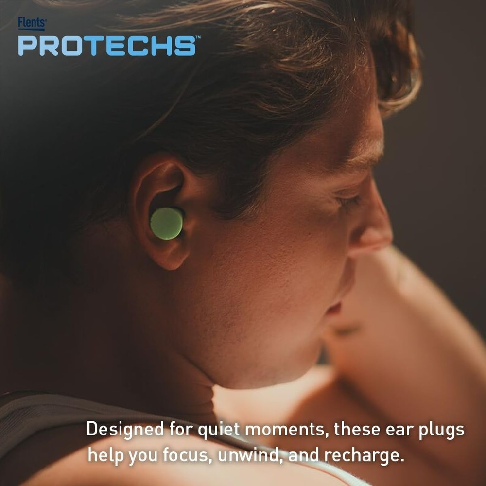 Protechs Foam Ear Plugs, 10 Pair with case Sleeping, Snoring, Loud Noise, Tra...