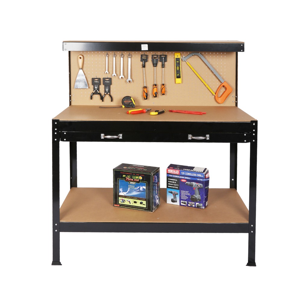 45in Heavy Duty Steel Work Bench Table with Adjustable Height
