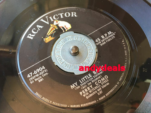 1 used 45 RPM 7" Metal Webster Corp. Record Insert