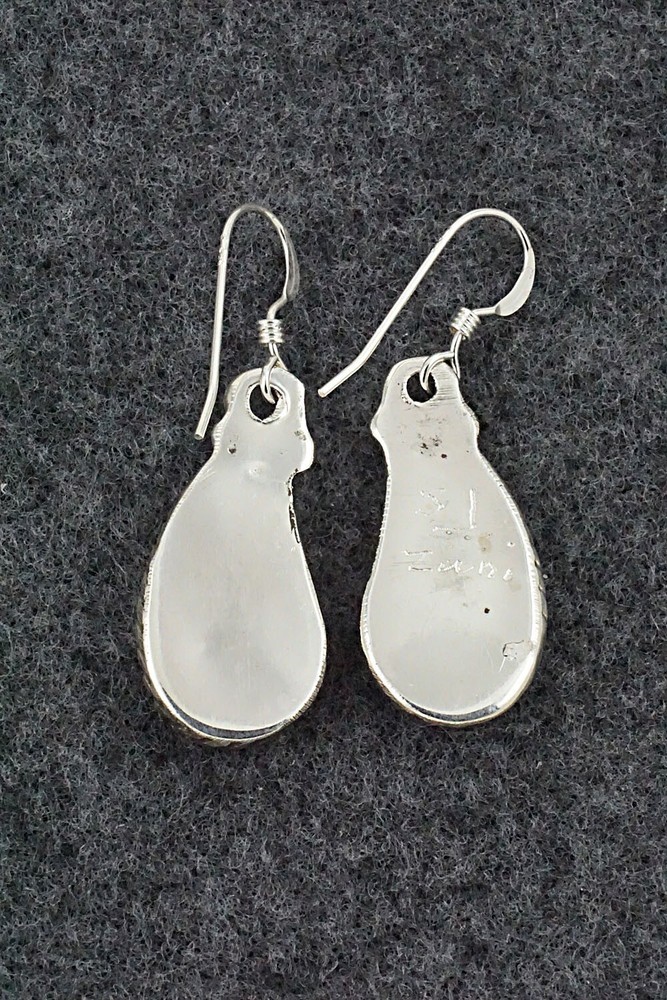 Opalite & Sterling Silver Inlay Earrings - Susie Lowsayatee
