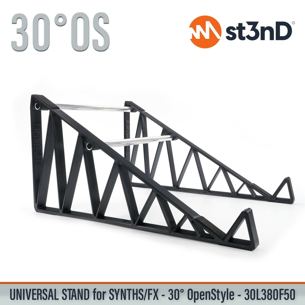UNIVERSAL STAND for SYNTHS / CONTROLLERS / FX - 30° - Open Style - 30L380F50