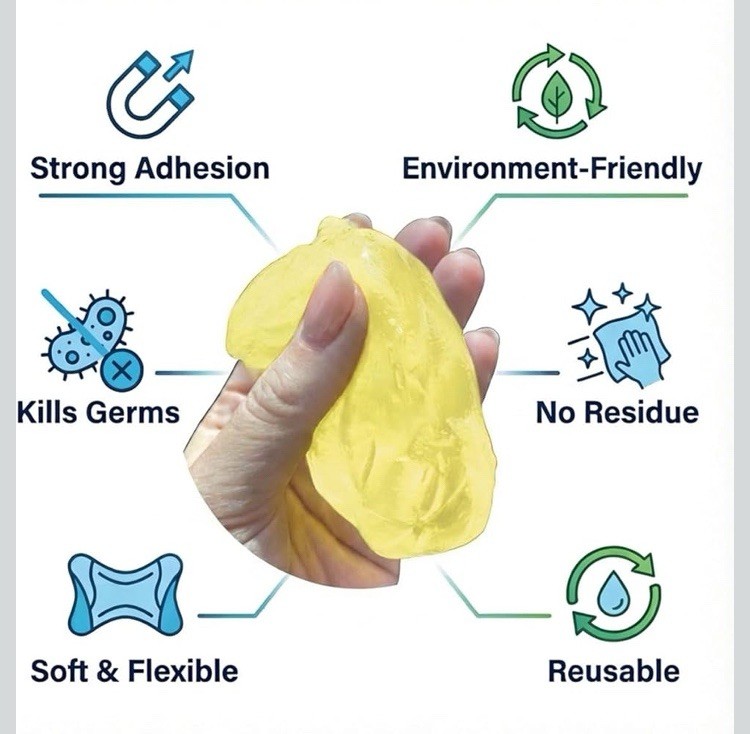 Super Clean High-Tech Cleaning Gel Compound 6-Pack for Keyboard Car Electronics