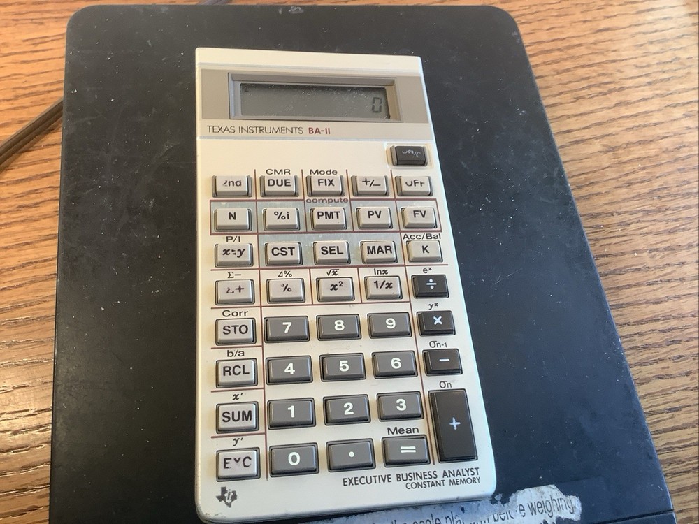 TEXAS INSTRUMENTS BA-11 Executive Business Analyst, Vintage Calculator