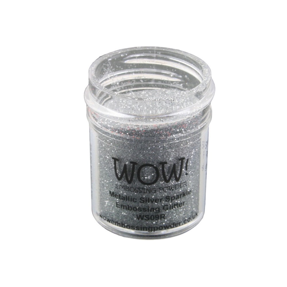 Wow! Glitter Embossing Powder 15ml - Metallic Silver Sparkle