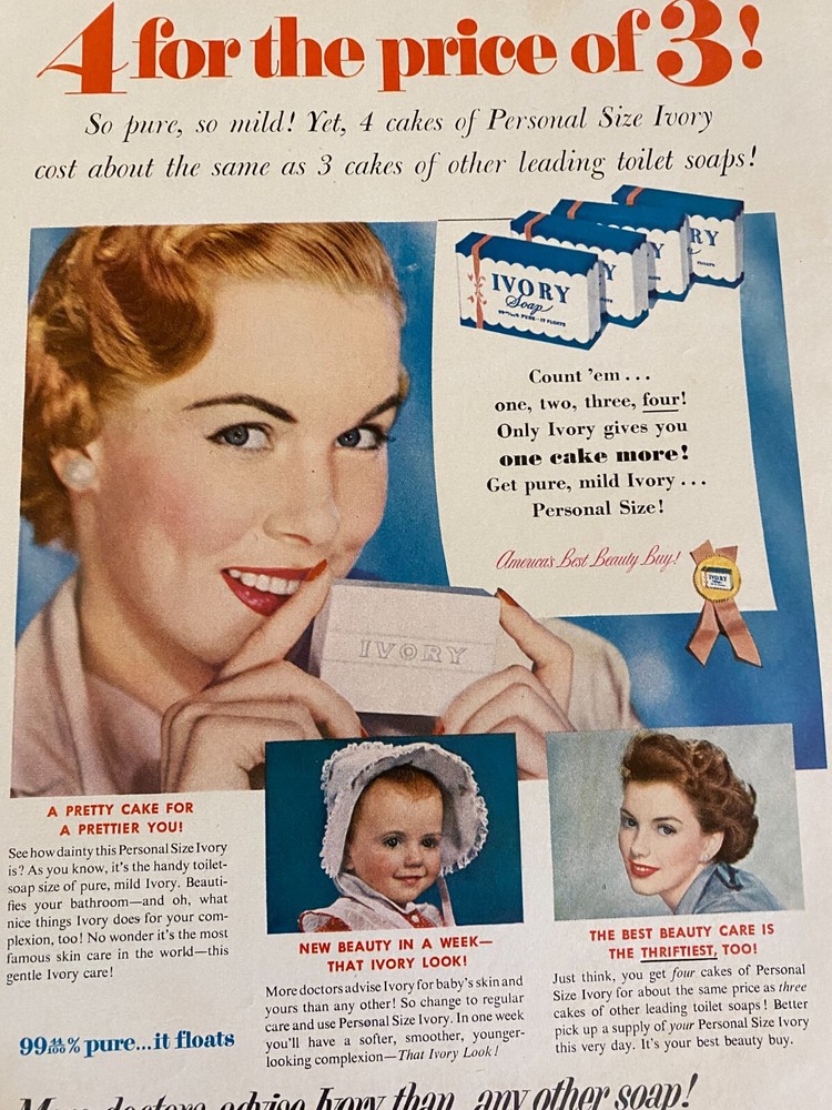Ivory Soap, Full Page Vintage Print Ad