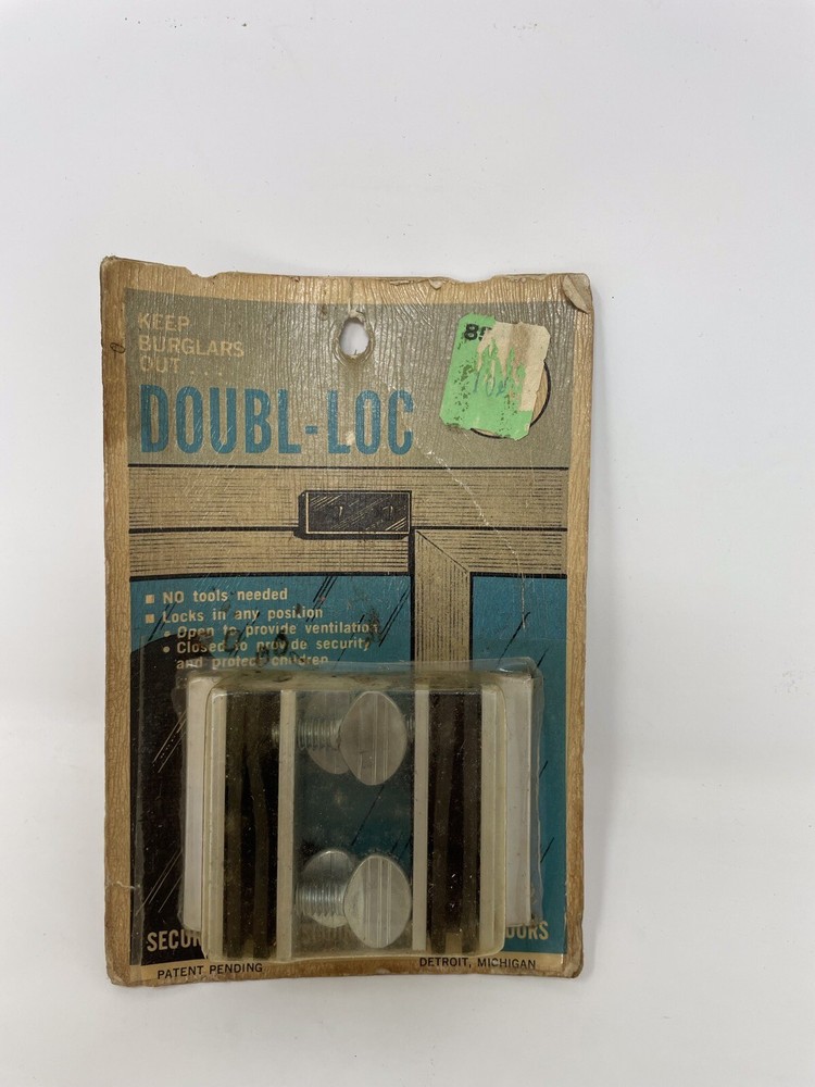 Vintage Doubl Loc for sliding glass doors  Or Window security lock easy install