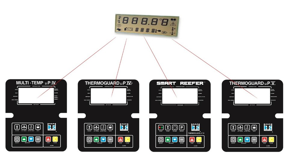 TRP LCD DISPLAY REPLACEMENT FOR THERMO KING MP4 LCD DISPLAY MPIV MP4