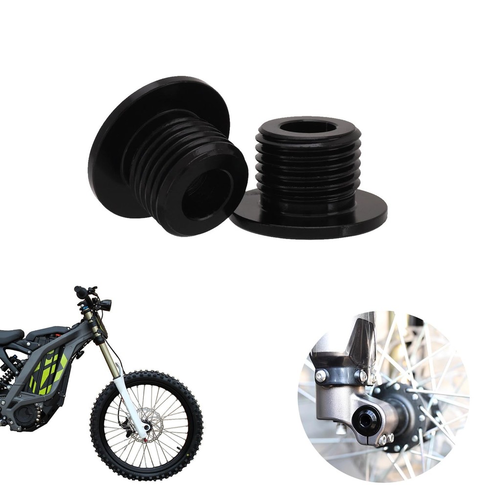 BAOUFF M16x1.5 Front Fork Axle Nut for Surron,Front Wheel Front, black
