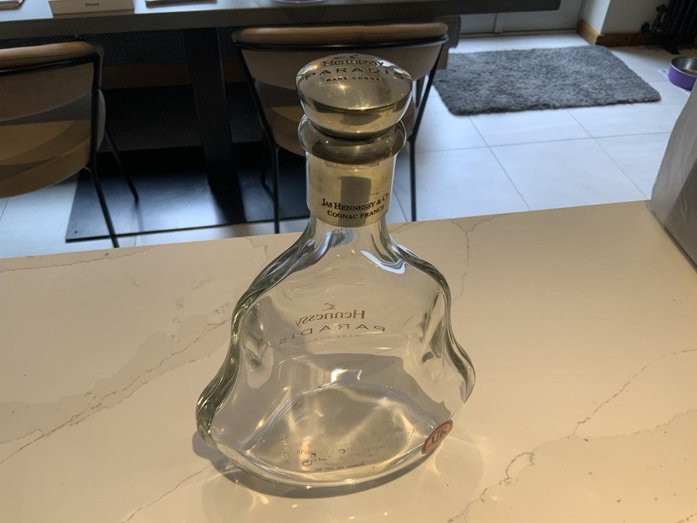 Hennessy Paradis Rare Cognac 70cl Empty Crystal Decanter/Bottle & Box