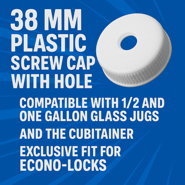 Brewers Best 38 mm Plastic Screw Cap with Hole