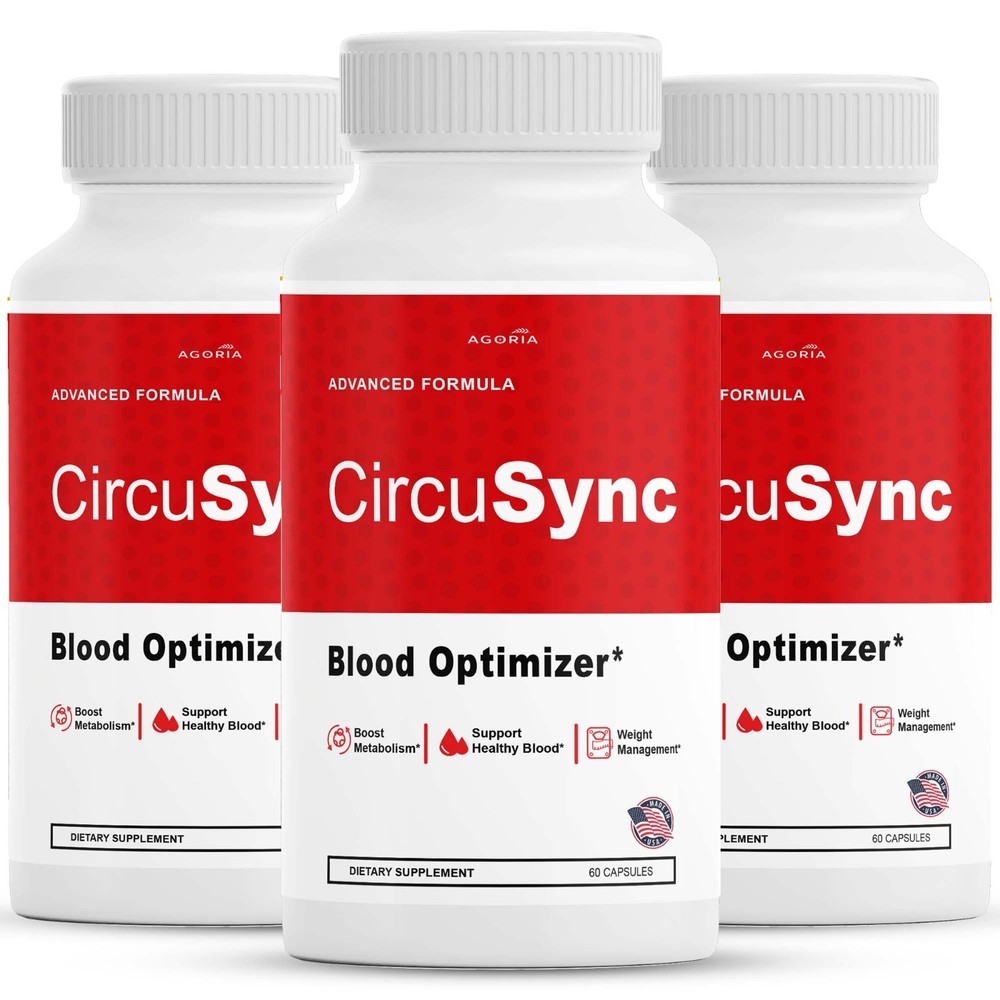 (3 Pack) CircuSync Advanced Blood Support Formula Supplement Circu Sync Capsules
