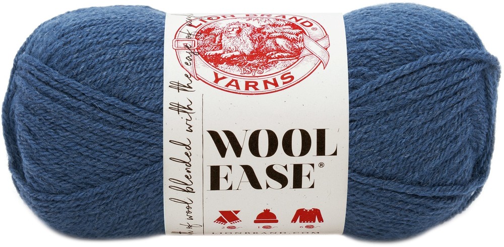 Lion Brand Wool-Ease Yarn-Denim - 620-114