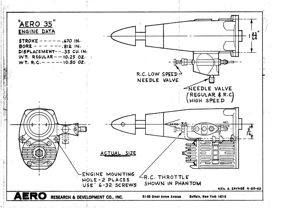 Vintage Model Airplane Engine Instructions