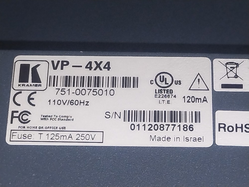 Kramer Electric VP-729 9-Input Presentation Switcher / Scaler