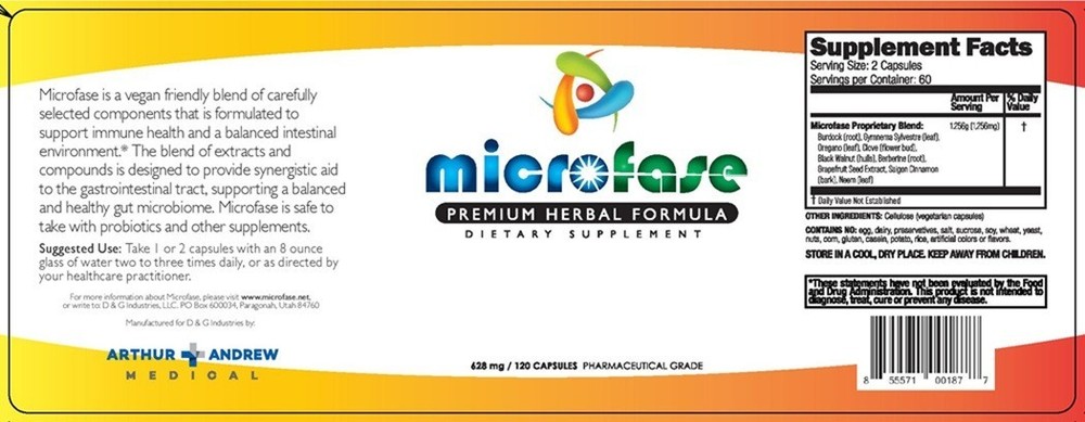 Microfase Premium Herbal Formula -120 Capsules