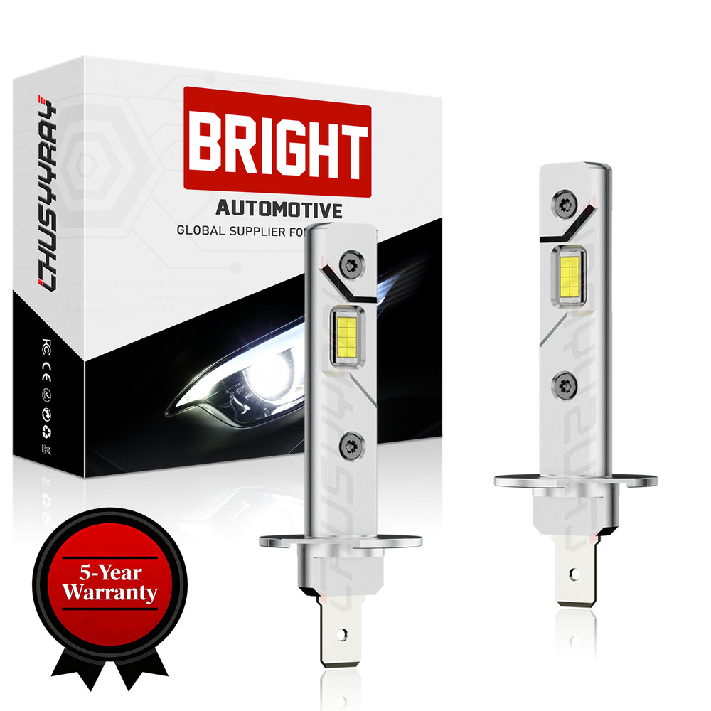 2X H1 LED Headlight White Light Lamp High Low Beam 12V 6000K Bulb 55W