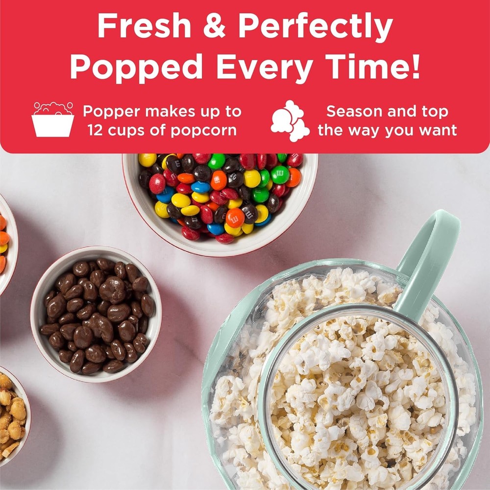 Ecolution Microwave Popcorn Maker, Patented Glass Popper, Heat Resistant,